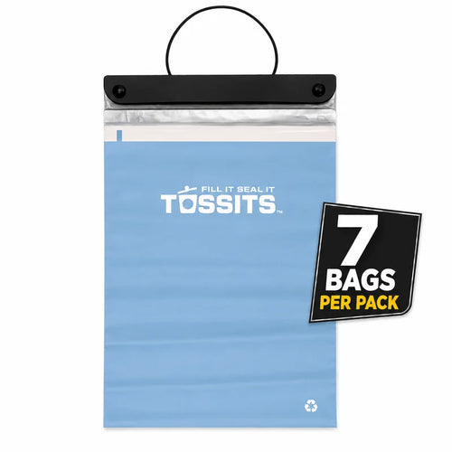 The car trash bag that hangs, seals, and tears off.